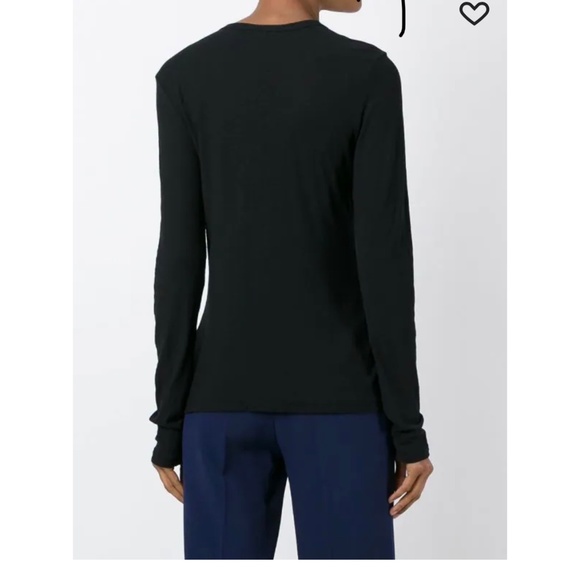 James Perse modal black long  sleeve shirt - Picture 1 of 4